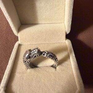 Sterling Silver Woman’s Snake Eternity Ring Size 7